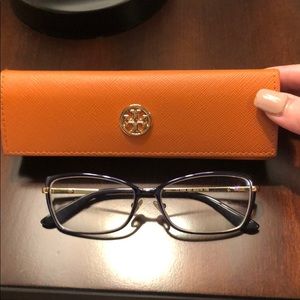Tory Burch eyeglasses and case